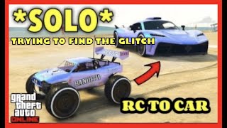 How To Get F1 WHEELS ON ANY CAR GLITCH IN GTA 5 ONLINE  RC To Car Merge  Trying to find the glitch [upl. by Felita]