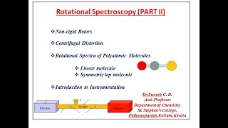 Rotational spectra of polyatomic molecule Non rigid rotator and Instrumentation [upl. by Fleeman943]