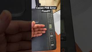 Canon Pixma P08 Error Fixed youtubeshorts [upl. by Ohnuj350]