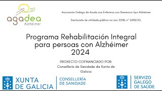 Programa de Rehabilitación Integral para persoas con Alzheimer 2024 RIPA 2024 [upl. by Garson]