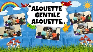 Alouette Gentile Alouette  French Nursery Rhymes  PWGurukulam [upl. by Ejroj]