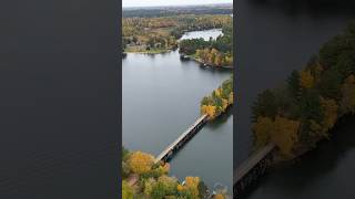 Beautiful Downtown Minocqua Drone Video Oct122024 🍁 minocqua cootslures drone [upl. by Ddot]