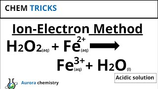 Balance H2O2  Fe2  Fe3  H2O  REDOX  Ion electron method [upl. by Linus731]