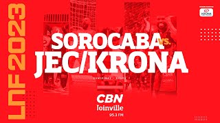 AO VIVO  Sorocaba x JECKrona Futsal  LNF 2023 [upl. by Susejedairam]