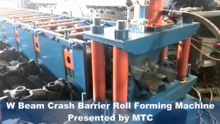 W Beam Crash Barrier Roll Forming Machine for Highway Guardrails [upl. by Akema]