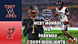 West Monroe vs Parkway 2024  Louisiana High School Football LHSAA DIV 15A [upl. by Gonick]