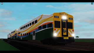 Sunrail P303 Zooms Pass Debary Station [upl. by Crespi]