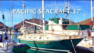 One Of The Worlds BEST BLUEWATER Sailboats Ever Made  37 Pacific Seacraft  And It Is For Sale [upl. by Yboj186]