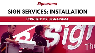 Signarama  The Experts in Sign Installation [upl. by Assirroc301]