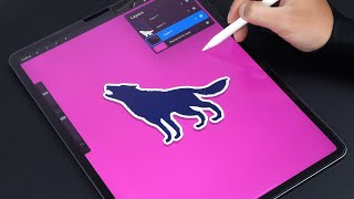 EASY Make Outlines In Procreate [upl. by Yllak]