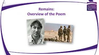 Remains Power and Conflict Poetry Walkthrough [upl. by Corissa]