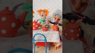 The Timetravelling Tea Party A Fun Cartoon Adventure viral viralshort shorts cartoon [upl. by Molini]