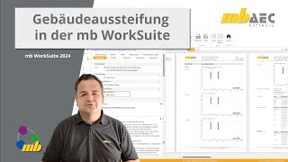 mbinar 2418  mb WorkSuite Gebäudeaussteifung in der mb WorkSuite Level C [upl. by Enaek]