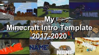 All of My Minecraft Mine Imator Intro Template 20172020 [upl. by Sirromal712]