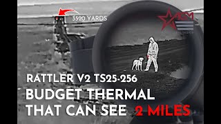 Now 995 AGM Rattler V2 TS25 256 50 yards to 2 miles Budget Thermal at 3520 yards [upl. by Spiegelman]