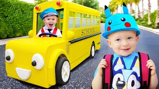 Baby Adam Wants to Go to School  More Fun Kids Videos with Adam amp Oliver [upl. by Ariaet]