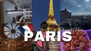 PARIS Travel Vlog🇫🇷Eiffel Tower at nightNights out in ParisGaleries Lafayette shoppingMonnyLagos [upl. by Nylime618]