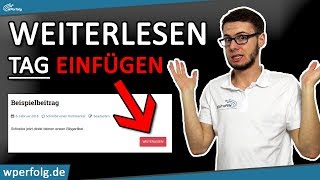 ❓TURBOTutorial WordPress WEITERLESEN TAG einfügen  Weiterlesen TEXT ÄNDERN ❓ Deutsch 2024 [upl. by Nirad]