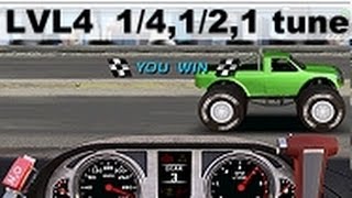 Drag Racing 4x4 Level 4 CM Titan basic tune 14 12 and 1 mile [upl. by Hoskinson]