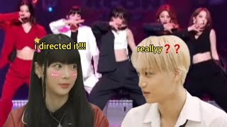 Kais reaction to Lesserafim KCON quotLove Shotquot Performance😂✨️ lesserafim exo [upl. by Cuhp52]