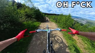 Riding All BIGGEST Jump Lines at Best UK Bike Park [upl. by Arikehs122]