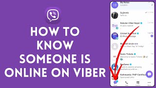 How to Know If Someone is Online in Viber 2024  Viver Tutorial [upl. by Panchito210]