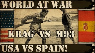 Spanish American War  Krag Rifle vs Spanish Mauser  World at WAR [upl. by Blayze]