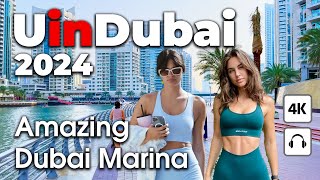 Dubai Live 247 🇦🇪 Amazing Dubai Marina  4K  Walking Tour [upl. by Risser]