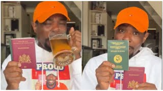 Man pays 400 dollars to disown his Ghana passport after traveling abroad [upl. by Ylecic]