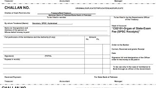 How to fill SPSC Challan  Fee voucher  Subject Specialist  Assitant Post  spscjobs [upl. by Ehr]