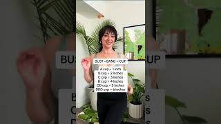 how to find and calculate your bra size at home [upl. by Siuqaj]