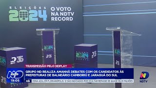 Candidatos a prefeito de Balneário Camboriú e Jaraguá do Sul se enfrentam em debate [upl. by Ulphi463]