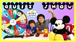 DISNEY QUIZ CHALLENGE with Disney Pixar Cars and Mickey Mouse Toys [upl. by Bakki]