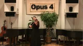 Opus 4 Studios Dr Leslie Johnson viola  Suite No 1 in G Minuet I amp II by J S Bach [upl. by Iturk213]