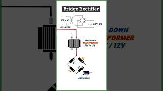 Bridge Rectifier Connection shortvideo shortsshort electricaltips youtubeshorts viraliti mcb [upl. by Namyl]