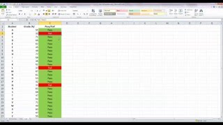 How To Use Basic Conditional Formatting with an IF Statement in Excel 2010 [upl. by Naejamron164]