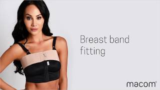 Breast Band Fitting  macom® [upl. by Eedyaj393]