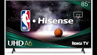 Review Hisense 85Inch Class A6 Series 4K UHD Smart Roku TV 85A6NR 2024  Dolby Vision HDR [upl. by Bertine430]