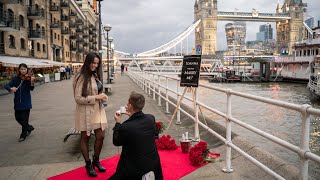 London Marriage Proposal  Tower Bridge  Ioanna amp Vasileios  Adams Photography amp Videos [upl. by Pich823]