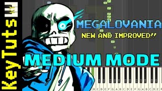 NEW AND IMPROVED  Learn to Play Megalovania from Undertale  Medium Mode [upl. by Anuala356]