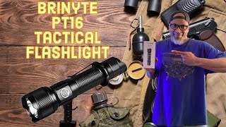 Brinyte PT16 2000 Lumens Tactical Flashlight Review [upl. by Onyx]