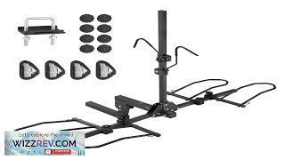 VEVOR Hitch Mount Bike Rack 2Bike Platform Style 160 LBS Max Capacity Review [upl. by Assilla]