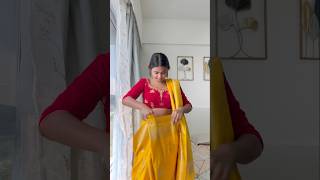 Bihari Style Mein Pehna Saree 😍 minivlog sonadey youtubeshorts vlog [upl. by Oidivo319]