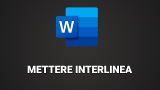 Come mettere interlinea su Word doppia singola 15 ecc [upl. by Eniamat]