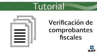 Tutorial Verificación de comprobantes fiscales impresos [upl. by Durrell]