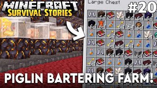 BEST PIGLING BARTERING FARM IN 121 MINECRAFT BEDROCK [upl. by Oirrad946]