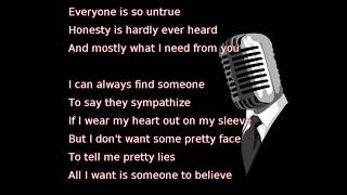 Billy Joel  Honesty lyrics [upl. by Garret770]