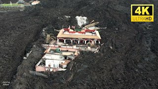 La Palma Drone Volcano affects 3216 buildings Final view after volcano stop Dec 21 4K 60 fps [upl. by Robma817]