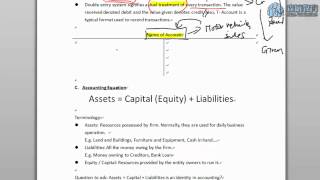 HKDSE BAFS Accounting1c Lesson 1 Part 2  Double Entry System [upl. by Mafalda]