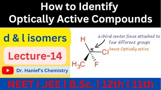 How to Identify optically active compounds  Easy Trick  Hanief sir  Chemistry [upl. by Assilanna]